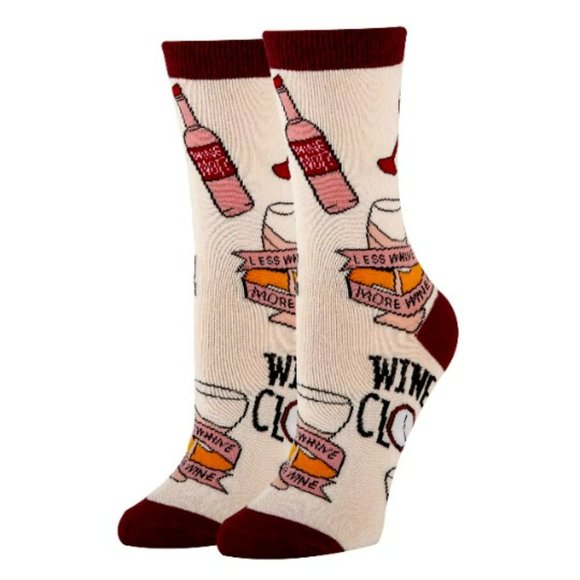 Put a Cork in it | Women's Cotton Crew Funny Socks - Picture 1 of 3